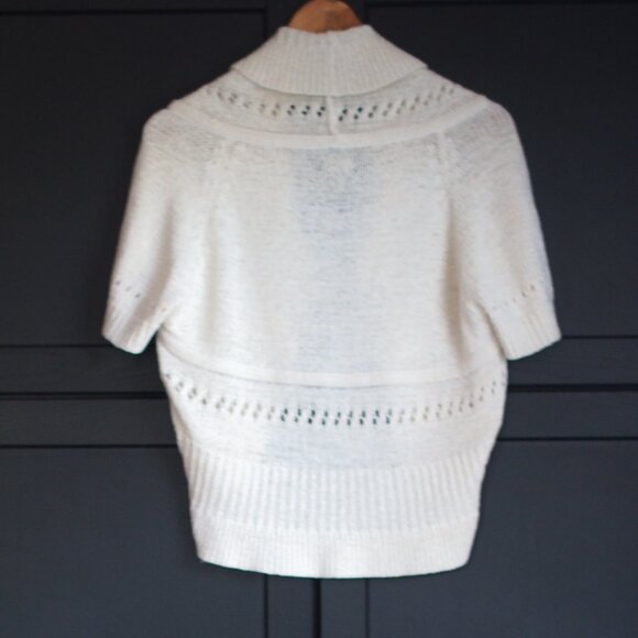 Denver Hayes | Crocheted Shrug in Cream - Picture 5 of 6